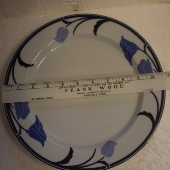 Vintage Dansk Tivoli Belles Fleurs Blue Pattern Set of 2 - Picture 5 of 7